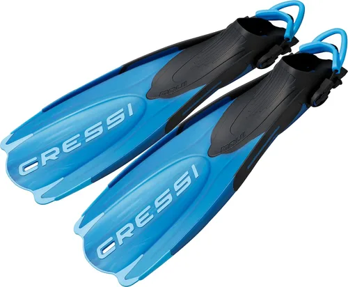 Miniatura 4 de Cressi Aletas cortas ajustables para adultos - Snorkel versátil tacón abierto para usar también descalzo - Maui: Hecho en Italia
