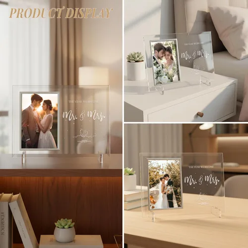 Miniatura 4 de Regalos de boda para parejas 2026, aniversario de compromiso, regalos de señor y señora para recién casados, regalo de despedida de soltera