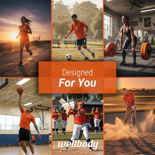 Miniatura 8 de Wellbody Masajeador de percusión de tejido profundo con tecnología de bola de calor, 3 opciones de velocidad, pistola de masaje portátil de mano