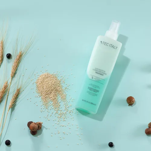 Miniatura 7 de Tec Italy Due Faccetta Giorno per Giorno - Tratamiento sin enjuague bifásico 10.1 fl oz, para cabello dañado, restaura la humedad, suaviza y mejora