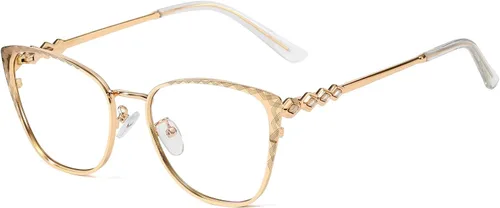 Miniatura 8 de MORESHINE Lentes de bloqueo de luz azul de ojo de gato para mujer, anteojos para lectura/computadora/TV/teléfonos, fatiga ocular Leopardo