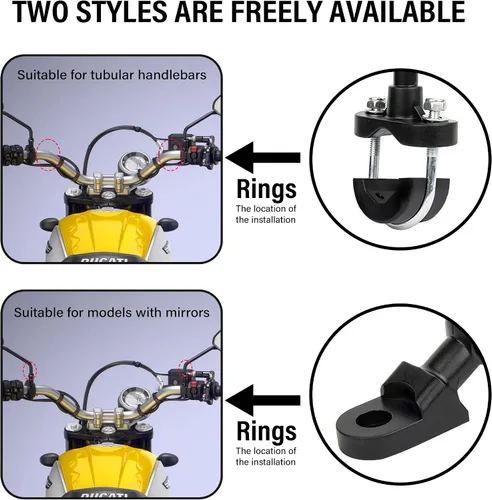 Miniatura 5 de Soporte de teléfono para motocicleta con amortiguación de vibración, diseño de rotación de 360 grados, soporte de teléfono para bicicleta y más