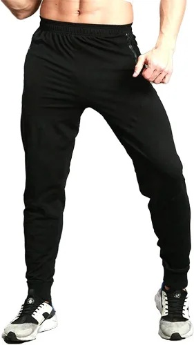 Miniatura 2 de TBMPOY - Pantalones deportivos para hombre, con bolsillos con cierre