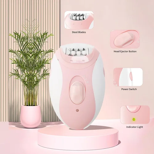 Miniatura 2 de Depiladoras para mujeres, depiladora facial para mujeres, depiladora facial inalámbrica con 2 velocidades, dispositivo de eliminación de vello