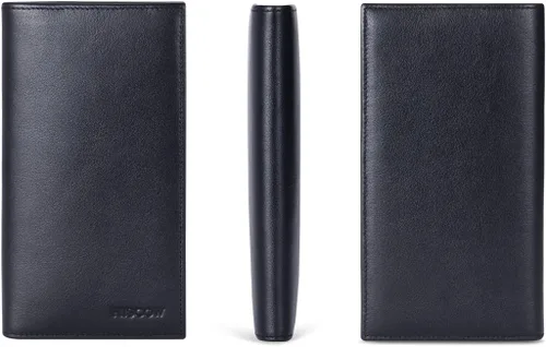 Miniatura 9 de HISCOW Funda minimalista para chequera, cuero de grano completo
