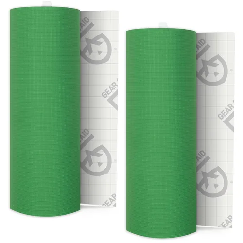 Miniatura 18 de GEAR AID - Cinta adhesiva resistente para reparación de tela y vinilo Tenacious, 3 x 20 pulgadas, color verde OD, reparación rápida de agujeros