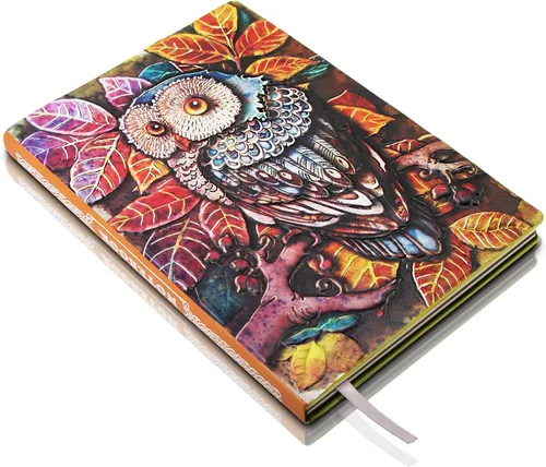 Miniatura 16 de Phoenix Cuaderno de cuero – Diario de viaje vintage Phoenix hecho a mano en 3D con papel rayado, cuaderno de bocetos de cuero fresco, diario