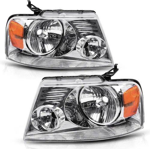 AUTOSAVER88 Conjunto de faros delanteros compatible con Ford F150 F-150 2004 2005 2006 2007 2008 04-08/2006-2008 Lincoln Mark LT, reemplazo de faro,