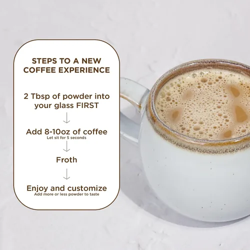 Miniatura 6 de Laird Superfood Creamer - Crema en polvo sabor a cacao, 8 onzas
