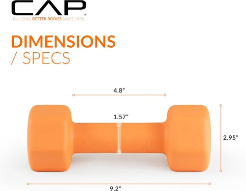 Miniatura 3 de Pesas de mancuernas con revestimiento de neopreno CAP Múltiples opciones