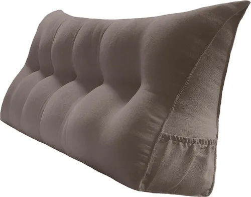 Miniatura 43 de Peachwell Almohada triangular de lectura para reposo en cama, cojín reforzador grande para cabecero, respaldo, almohada de cuña con funda extraíble