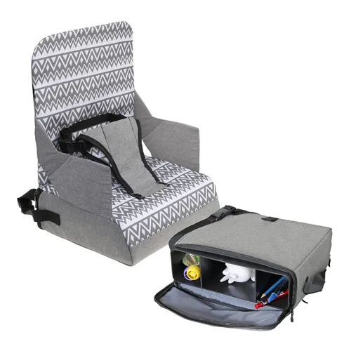 Miniatura 9 de Dreambaby Grab 'N Go Asiento elevador de viaje – Silla alta portátil para niños pequeños para comedor (6M-5Y) con almacenamiento y correa