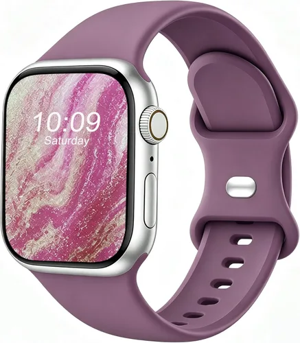 Miniatura 45 de Correas deportivas compatibles con Apple Watch de 38mm 40mm 41mm 42mm 44mm 45mm 46mm 49mm, p/mujer y hombre, correa de silicona para iWatch Series