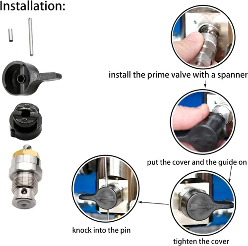 Miniatura 3 de 235014 Airless Prime Spray Valve, Kit de reparación de válvula de descarga de drenaje para Graco 390 395 490 495 595 Pulverizador de pintura sin