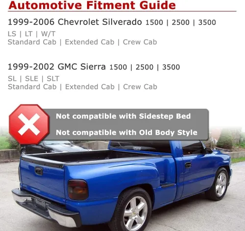 Miniatura 4 de Luces traseras Winjet para [1999 2000 2001 2002 2003 2004 2005 2006 Chevy Silverado 1500 2500 3500] [1999-2003 GMC Sierra] Juego de luces traseras