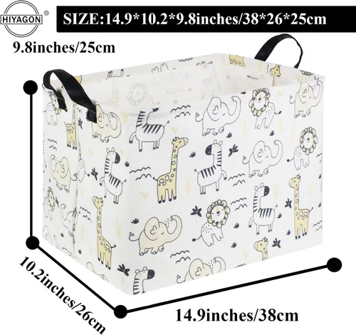 Miniatura 6 de Cestas para Bebé Cestas de Juguetes para Niños y Niñas Cesta de Regalo del Bosque Vacía Bonita Contenedor de Almacenamiento Caja Organizadora Animal