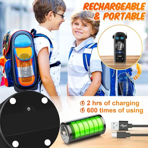 Miniatura 5 de AFMAT - Sacapuntas eléctrico de robot para lápices de colores de 7-11.5mm, entrada y salida automática, recargable totalmente automático sin manos