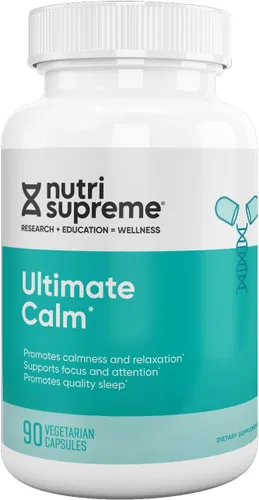 Nutri Supreme Ultimate Calm, apoya el estado de ánimo tranquilo y relajado, sueño de calidad, 90 cápsulas naturales