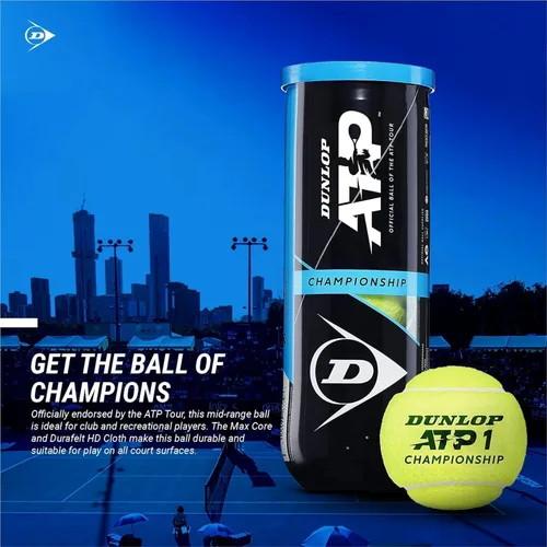 Miniatura 5 de DUNLOP Pelotas de tenis ATP Extra Duty (estuche)