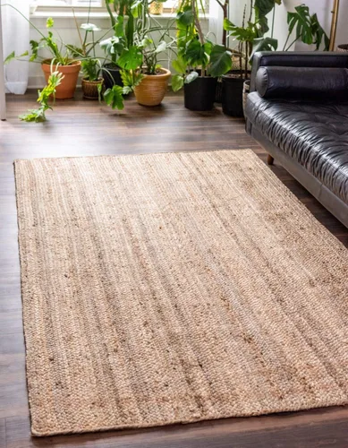 Miniatura 20 de Unique Loom Colección Jute Trenzado - Alfombra de área Dhaka (7' 1" x 10' Rectángulo, Blanco)