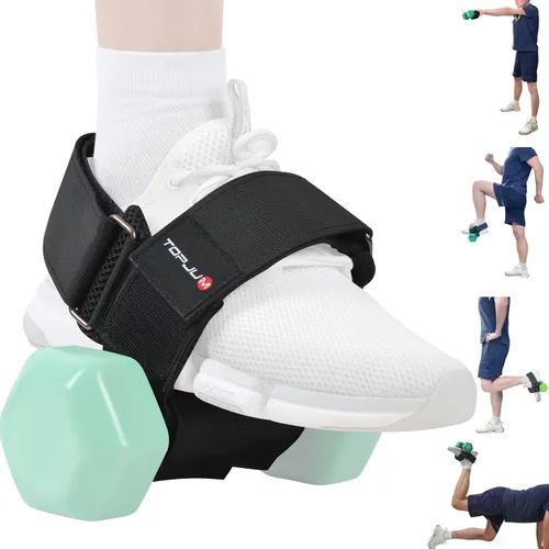 Accesorio Original para Pie de Mancuerna, Entrenador de Tibial, Pesas de Tobillo Ajustables, Correas de Tobillo para Levantamiento de Pesas, Negro
