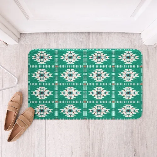 Miniatura 22 de Feelyou Aztec Bathroom Rugs Aztec Southwestern Printed Bath Mats for Bathroom Bohemian Bath Rugs for Shower Tub Cowboy Cowgirl Bathroom Accossories
