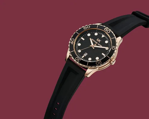 Miniatura 5 de Michael Kors Reloj Runway de acero inoxidable MK6979 - Reloj de cuero de tres manecillas Runway