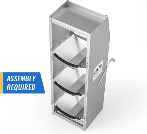 Miniatura 3 de AA Products Inc. TR-3-46 Estante de tanque de refrigerante de acero con estante superior para camioneta de carga, 46 pulgadas de alto x 14.7