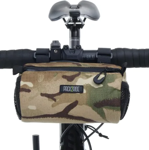 Miniatura 6 de PACK2RIDE Bolsa Perfecta para Manillar de Bicicleta - Resistente al Agua, Tela Duradera de Cordura & Bolsa para Bicicleta para Viajes Diarios