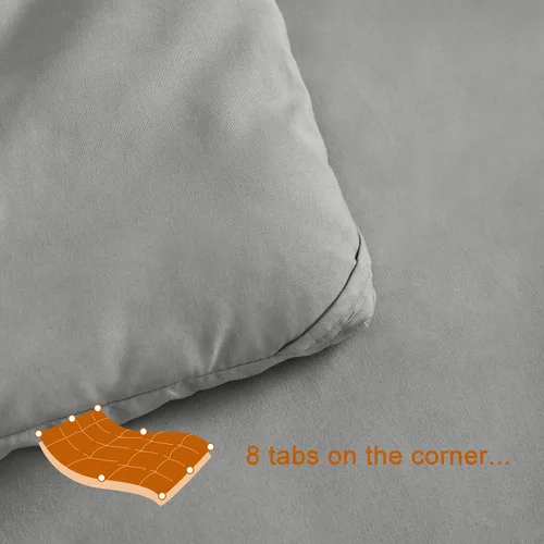Miniatura 5 de NTBAY - Edredón tamaño king, acolchado, para todas las estaciones, plumón alternativo, con pestañas en las esquinas, ropa de cama para todo el año