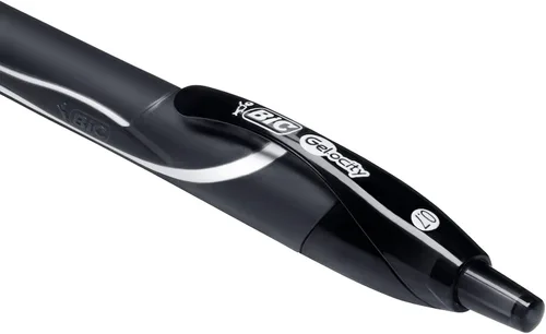 Miniatura 5 de BIC Gel-Ocity - Bolígrafos de gel de secado rápido, punta media retráctil (0.028 in), bolígrafo de gel de tinta negra, 12 unidades, paquete de 18
