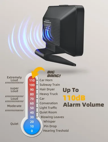 Miniatura 8 de Odokee Despertadores digitales para dormitorios: atenuador de brillo número 5 en negrita, fácil de leer en toda la habitación, 5 sonidos de alarma