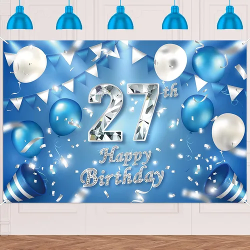 Miniatura 14 de Cartel de feliz cumpleaños número 11, globos de decoración de fondo de confeti de cristal, decoración temática para niños o niñas, vítores a 11