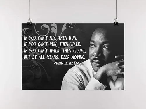 Miniatura 5 de Póster motivacional Dr. Martin Luther King Jr. Derechos civiles Historia de Estados Unidos Cita Imágenes con inspiración P005