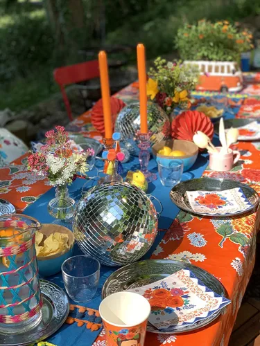 Miniatura 4 de Talking Tables Boho-CNAPKIN Frida Kahlo Servilletas Paquete de 20, papel, rosa