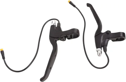 Pilipane Juego de 2 palancas de freno para bicicletas eléctricas, 1 par de palancas de freno electrónicas herméticas izquierda y derecha, 12.6 in de