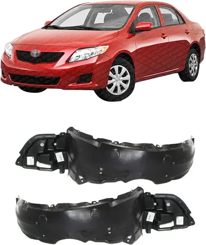 US AUTO PARTS PLUS nuevo guardabarros delantero izquierdo del conductor y lado derecho del pasajero para Toyota Corolla Sedan 2009-2010 reemplazo