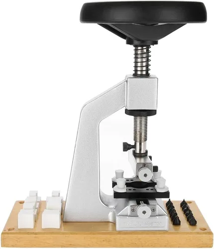 Miniatura 8 de Focket Abridor de caja de reloj, herramienta de reparación de reloj con rosca 5700, herramienta de reparación de reloj de pulsera con 6 troqueles