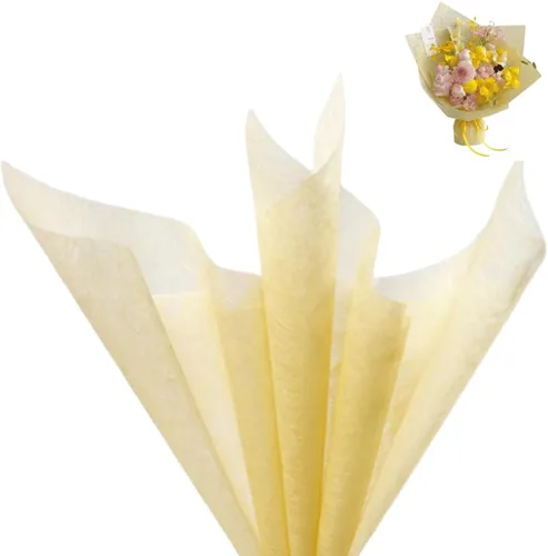 Miniatura 8 de BBJ WRAPS Papel de flores de algodón coreano, no tejido, impermeable, para ramo floral, papel de seda para suministros de floristería, 22.8 x 22.8