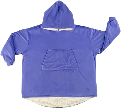 Miniatura 13 de THE COMFY Original Jr para niños Manta de sherpa de forro polar de gran tamaño con capucha y bolsillo Vista en Shark Tank Azul