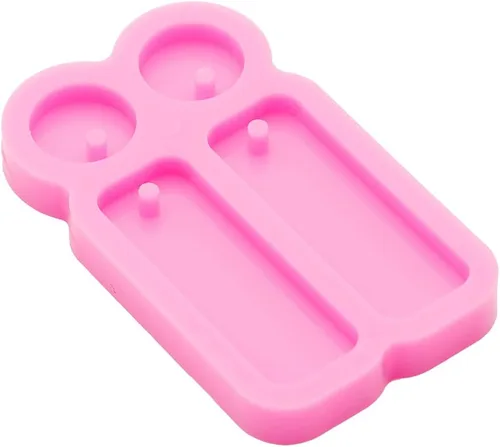 Miniatura 3 de Moldes de silicona para aretes redondos y rectangulares brillantes y brillantes, para manualidades, joyería de moda, resina epoxi, hecha a mano