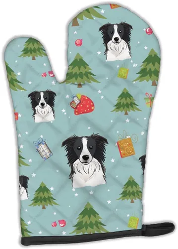 Miniatura 85 de Caroline's Treasures BB4020OVMT Dog House Collection Border Collie - Guante de horno grueso resistente al calor para sartenes calientes y horno