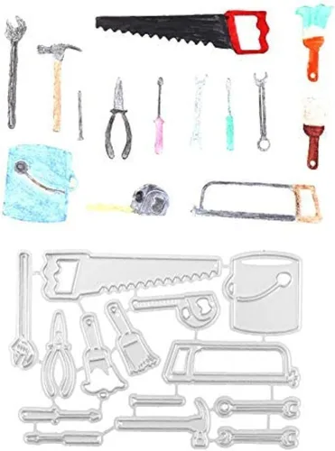 Miniatura 9 de 1 troquel de corte de delantal de cocina, delantal de cocina, troquelado de metal, plantillas de corte de metal DIY Scrapbooking Artist para hacer