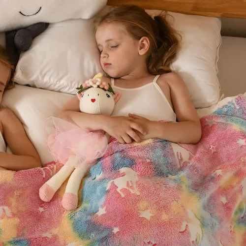 Miniatura 6 de Juguetes de Animales de Peluche Muñeca de Unicornio para Niñas - Muñeca Bailarina Bolsa de Transporte de Felpa 3 Juegos de Accesorios de Tela