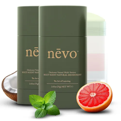 Miniatura 12 de Nevo Desodorante en barra Multi Scent con capas Desodorante sin aluminio para mujeres y hombres Todo natural, orgánico, vegano, no tóxico