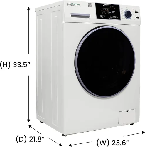 Miniatura 2 de Lavadora secadora todo en uno Equator VENTED-DRY 30% más rápido que el condensado 15lb 110V en blanco