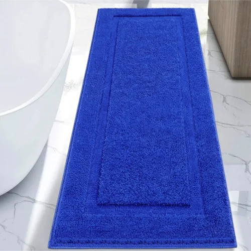 Miniatura 27 de SHACOS Alfombras de baño súper suaves y esponjosas de 24"x36" antideslizantes, lavables, alfombras de baño absorbentes, alfombras para suelo de Gris