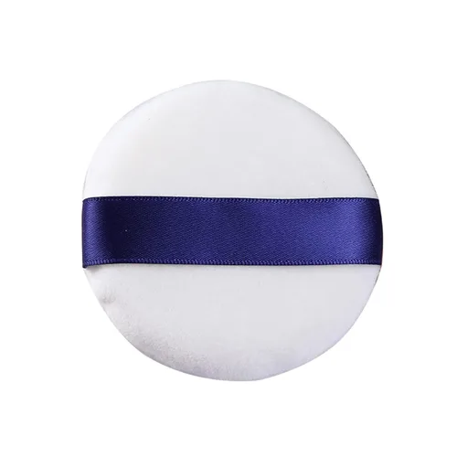 Miniatura 2 de Powder Puff 3 piezas de 3 pulgadas de polvo suave para maquillaje, almohadillas de maquillaje con cinta para rostros y polvos sueltos para base