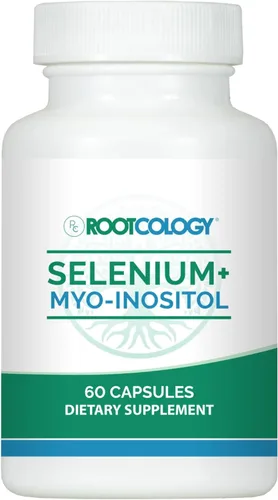 Rootcology by Dr. Izabella Wentz | Selenio + Myo-Inositol | Mezcla integral para promover el equilibrio hormonal y la salud del sistema inmunológico