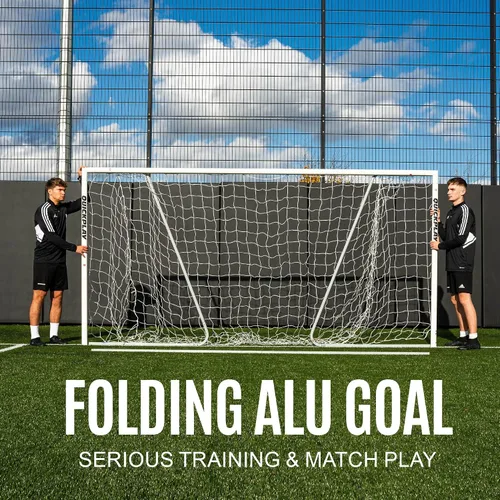 Miniatura 3 de QUICKPLAY Pro Alu Match Gama de portería de fútbol Gol de fútbol de aluminio reforzado premium [Un solo gol]